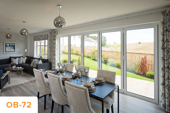 Offers sightlines of 72mm with chamfered beading in a more traditional style