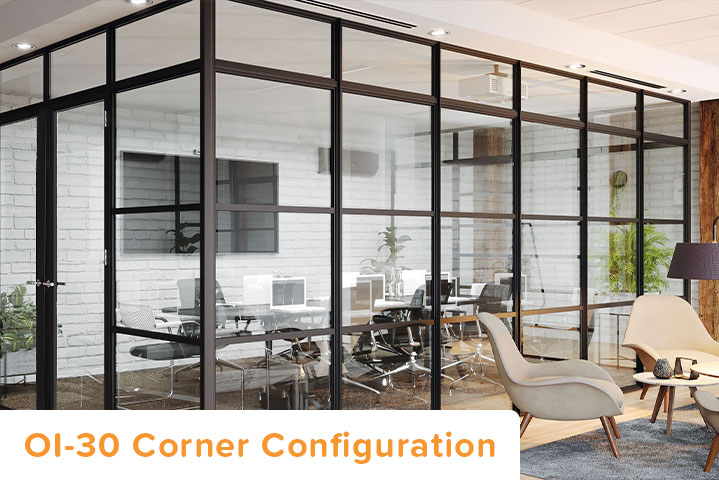 Origin Corner Configuration, creating a separate room without compromising light